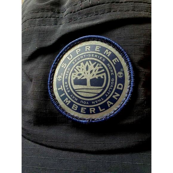 Supreme Timberland Black Earflap Baseball Hat Adjustable - Picture 6 of 11